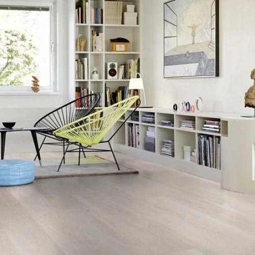 ДУБ СВЕТЛЫЙ ВЫБЕЛЕННЫЙ КВАРЦ ВИНИЛ PERGO LVT OPTIMUM CLICK MODERN PLANK